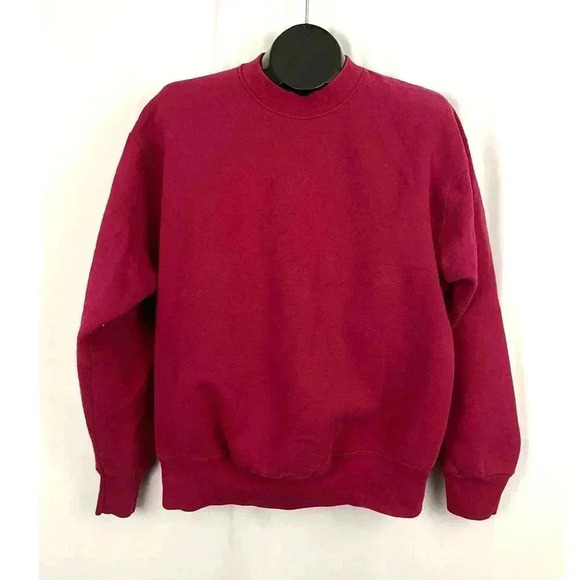 VTG BVD Crewneck Red Sweatshirt Men's LARGE Made in USA 1990s - Picture 1 of 9